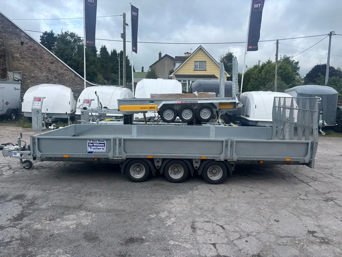 18 ft Ifor Williams tilt bed drop sides flat bed - Image 2