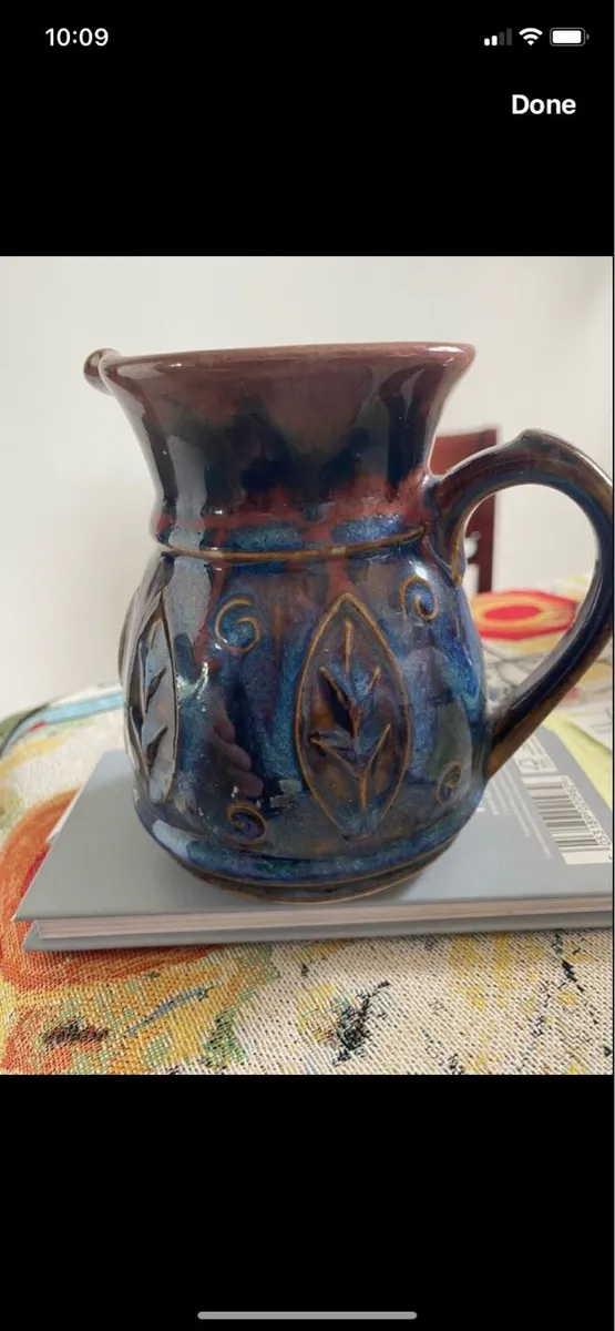 Colm De Tis Celtic Pottery Jug - Image 2
