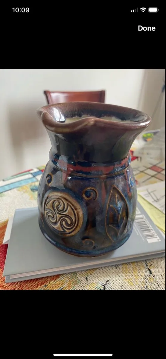 Colm De Tis Celtic Pottery Jug - Image 3