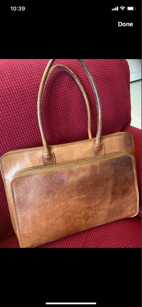 FREEWOMAN Leather Laptop Bag/ Briefcase - Image 3