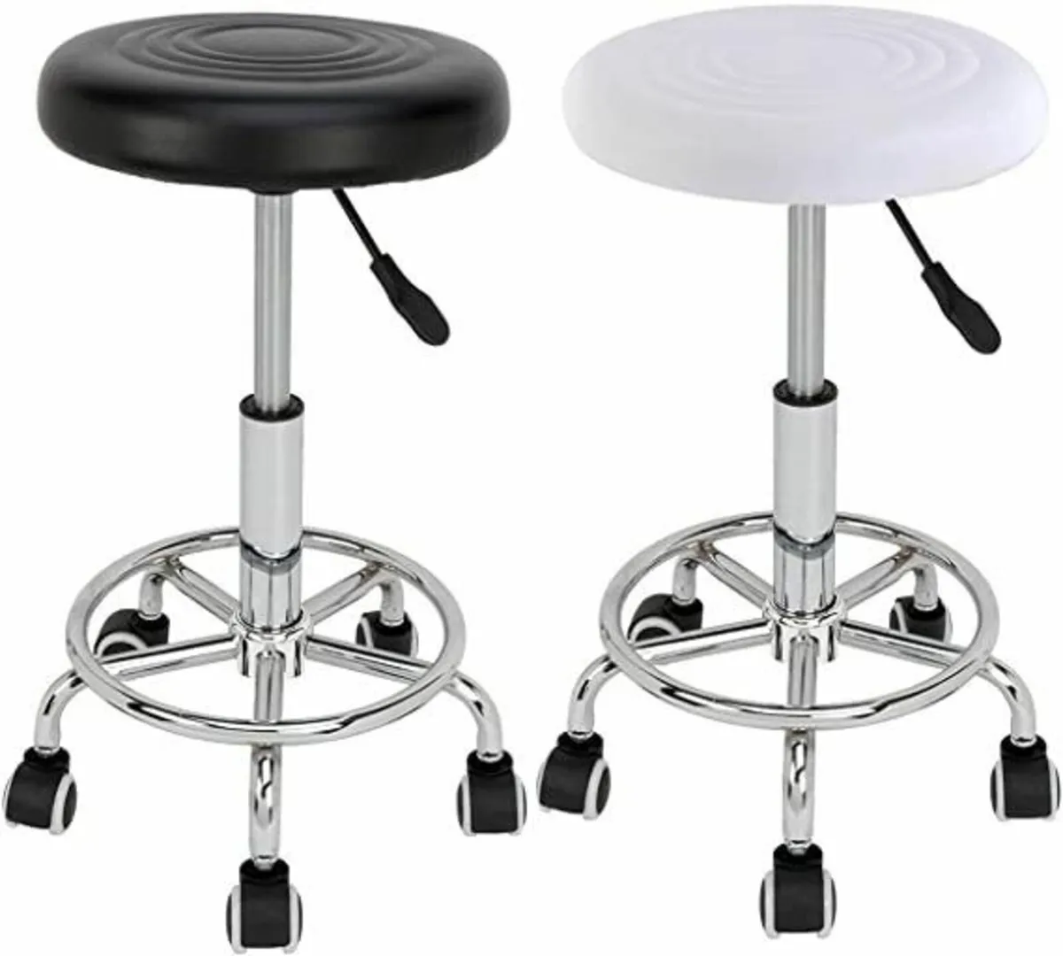 Ergonomic Rolling Stool Adjustable Swivel Chair - Image 4