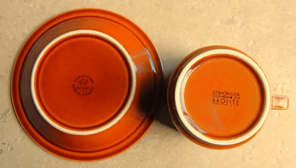 Hornsea Pottery Vintage ‘Bronte’ Cups & Saucers - Image 4