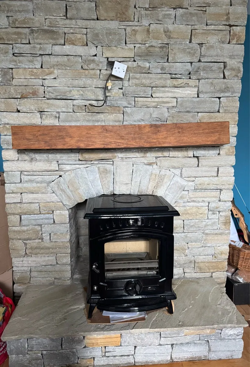Quartz stone fire surround