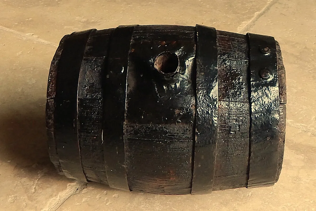 Small Vintage Oak Wine Barrel - Image 3