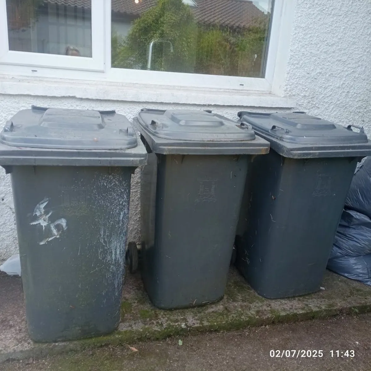 Wheelie Bins, 240 litres x 3 - Image 2