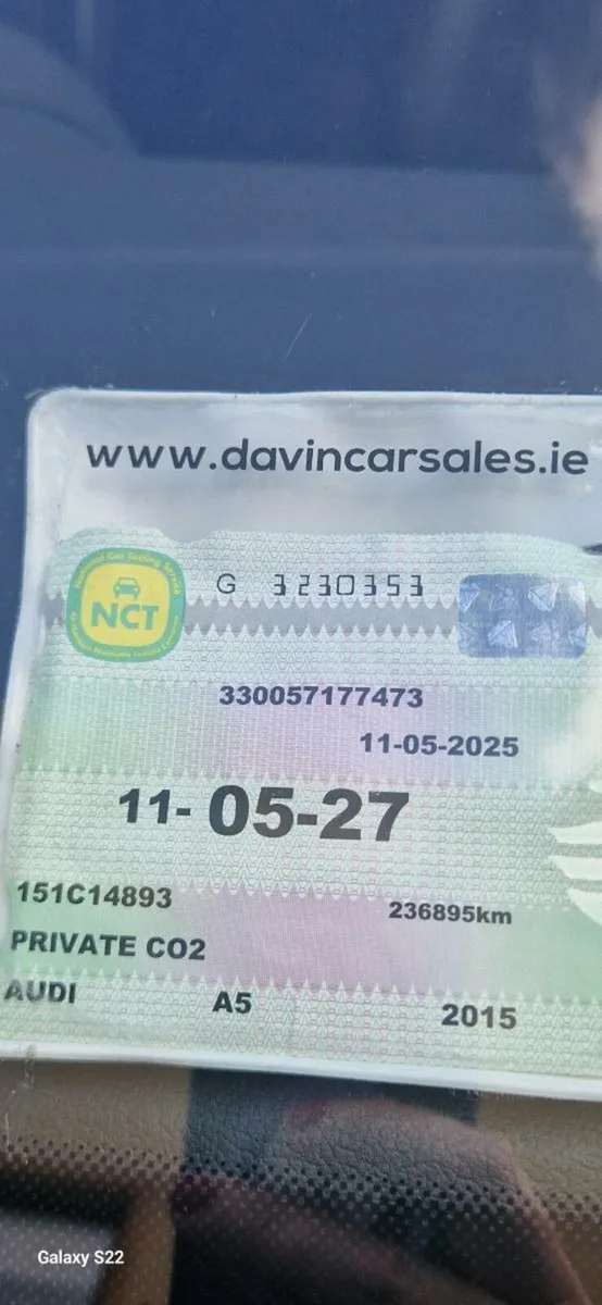 Audi A5 TDI . NCT 2027 - Image 1