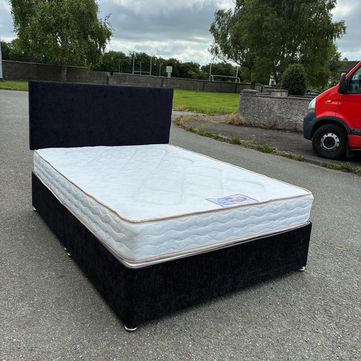 Black Double Bed - Image 1