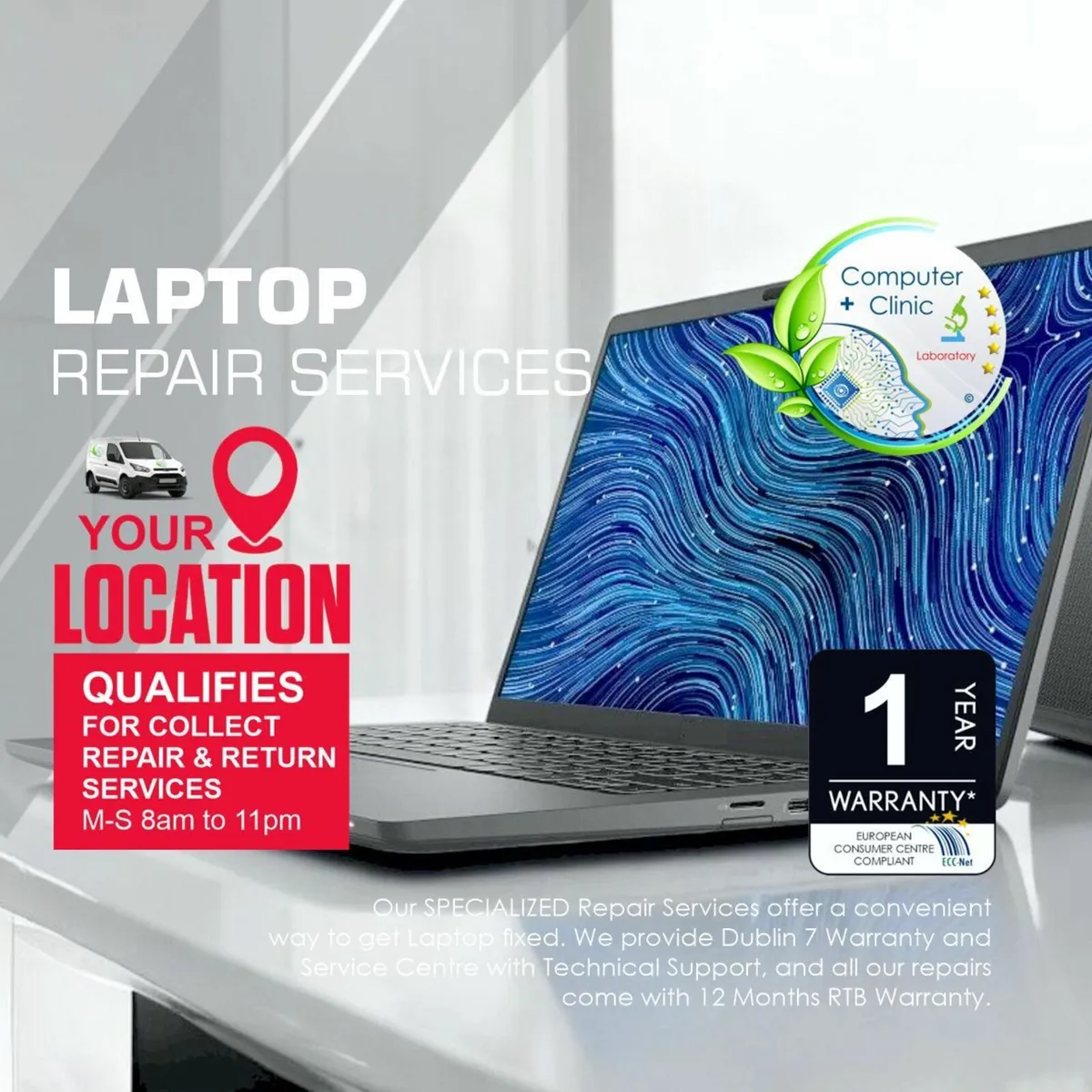 LAPTOP REPAIRS》WE COLLECT REPAIR & RETURN - Image 1