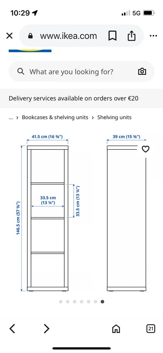 IKEA Kallax 5x1 storage unit - Image 1