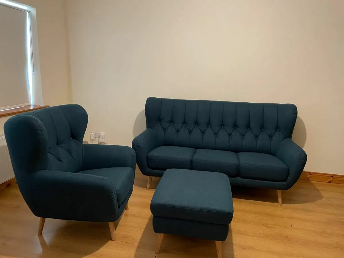 4 Seater Sofa Set + Foot Stool - Image 1