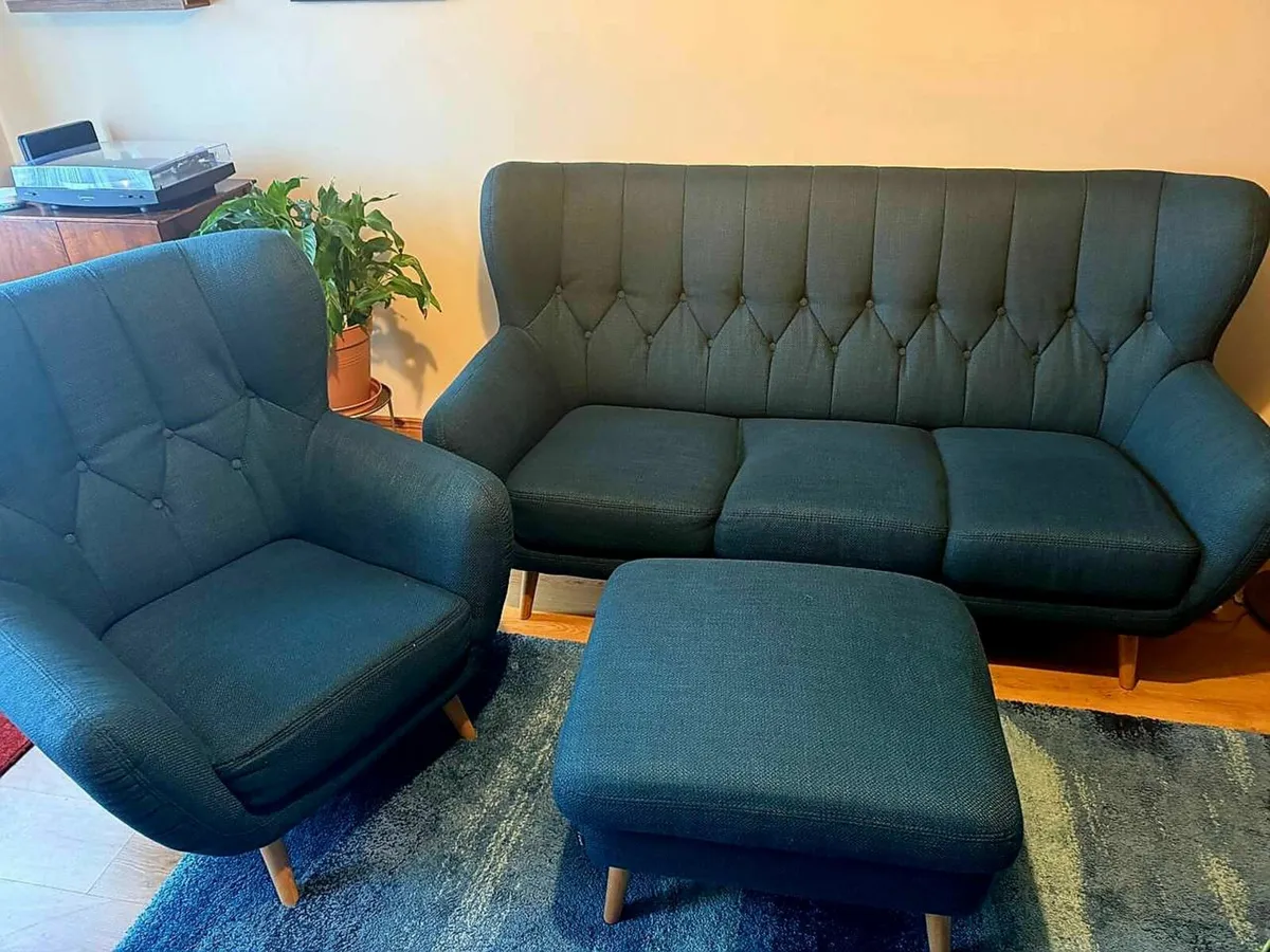 4 Seater Sofa Set + Foot Stool - Image 2