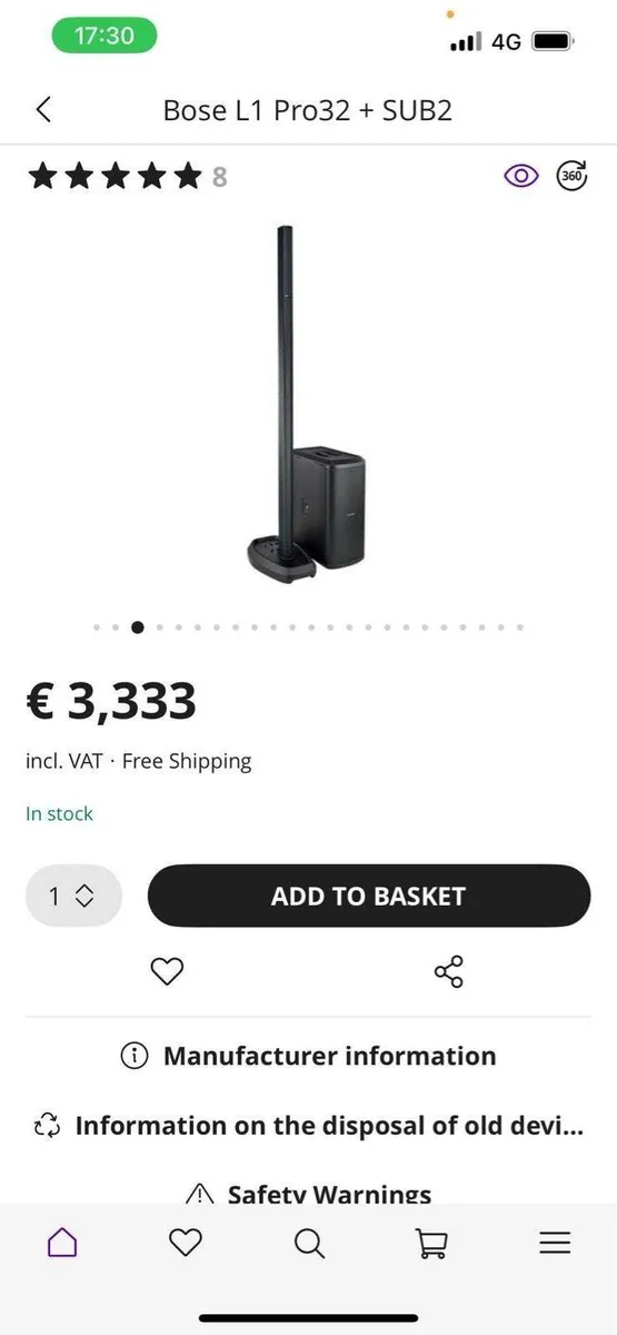 Bose L1 pro 32 sub2 with mixer - Image 2