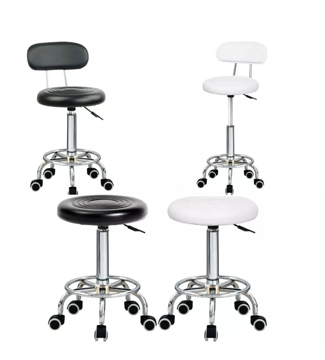 Salon Stool Adjustable Lift Swivel Chair NEW - Image 1