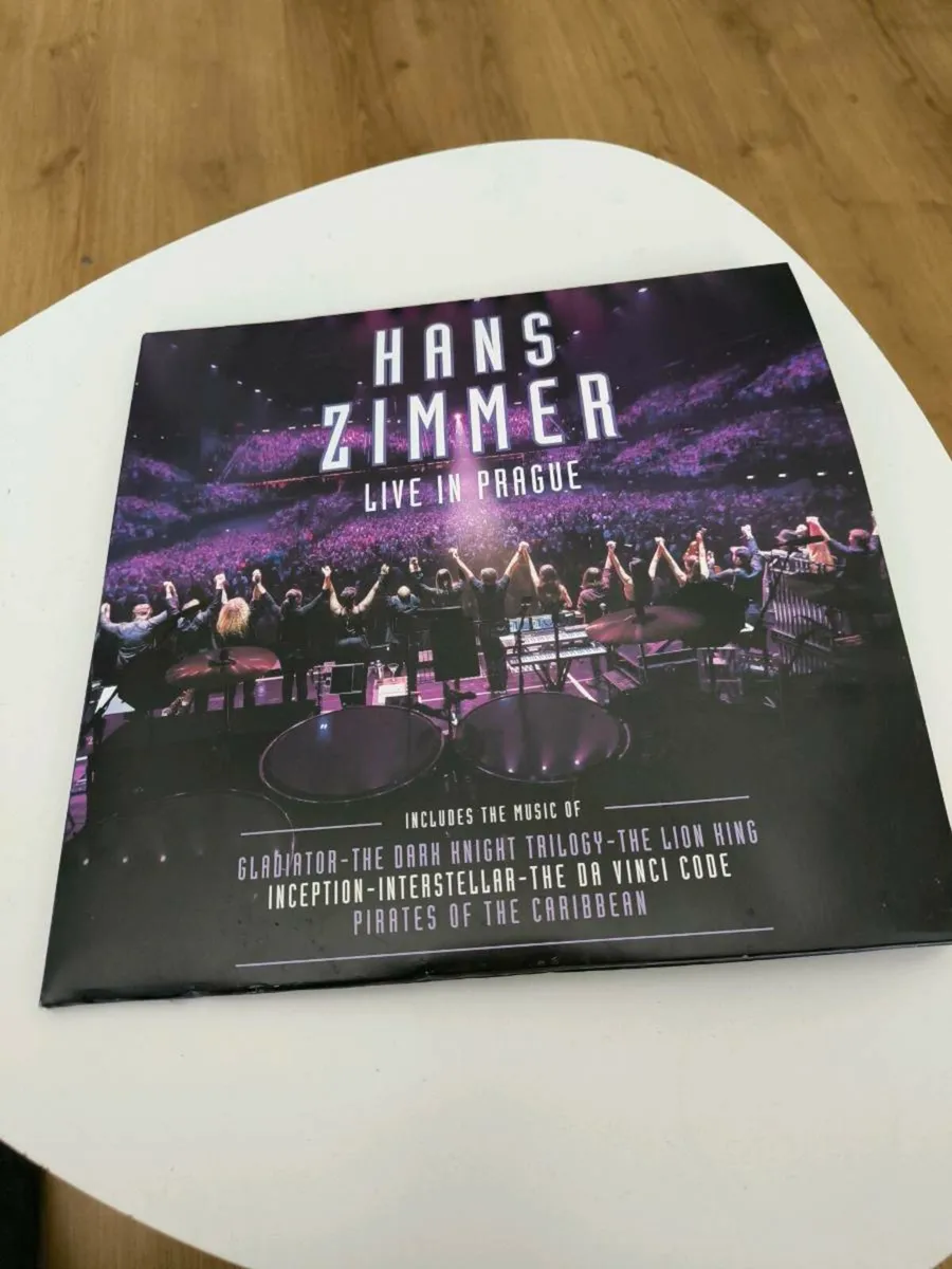 Hans Zimmer live in Prague 4 vinyl records purple - Image 1