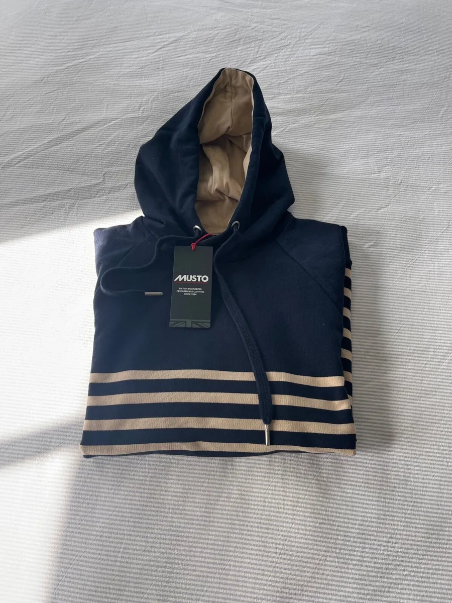 Musto Marina Stripe Hoodie BNWT - Image 1