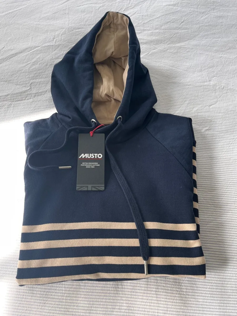 Musto Marina Stripe Hoodie BNWT - Image 2