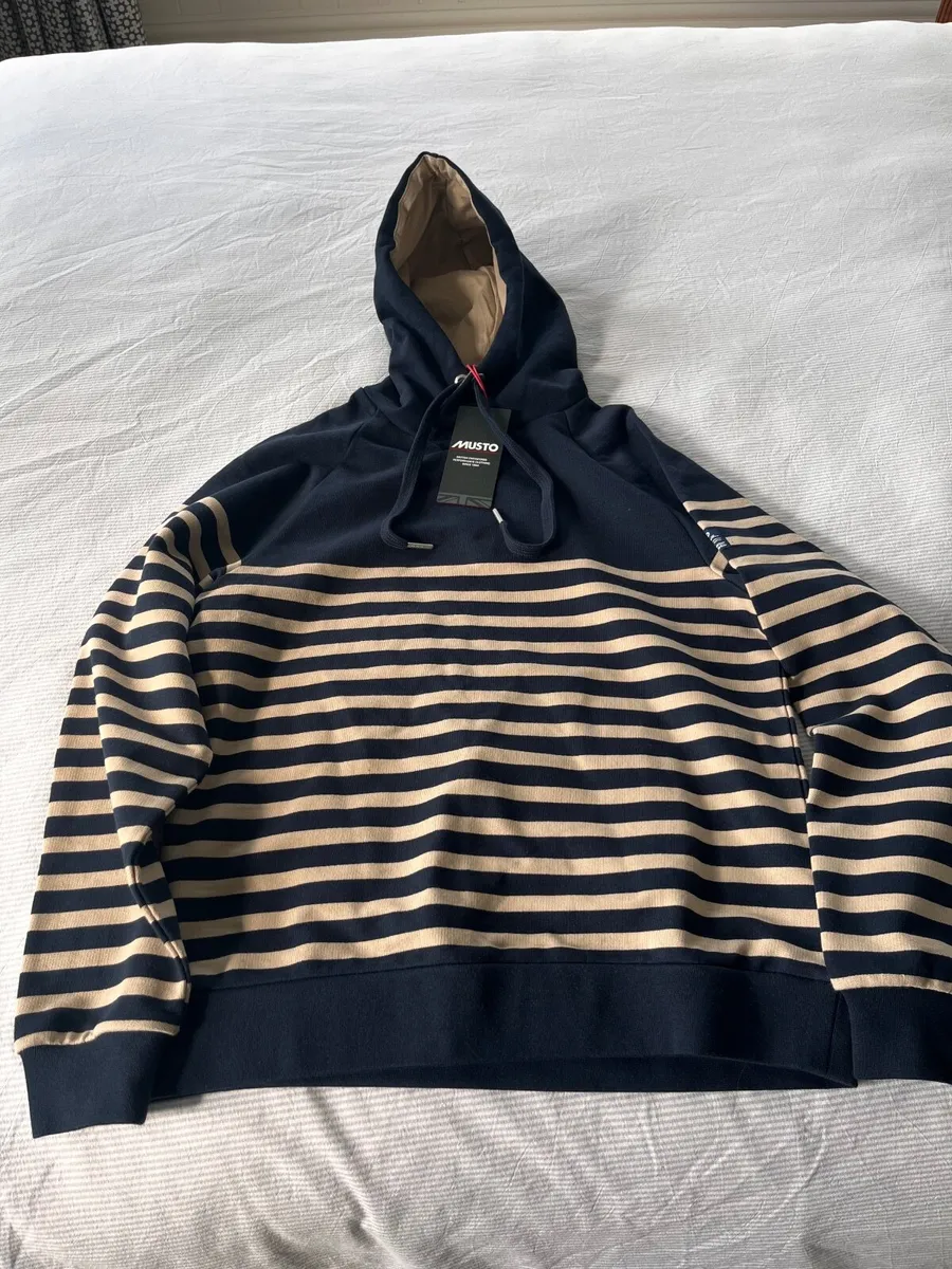 Musto Marina Stripe Hoodie BNWT - Image 3