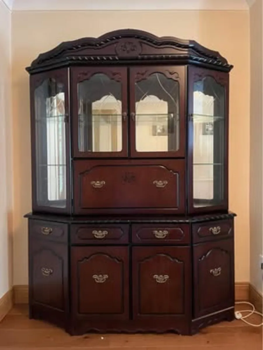 Furniture - Mahogany wooden display cabinet - Image 2