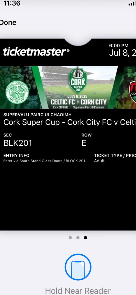 Cork city v Celtic
