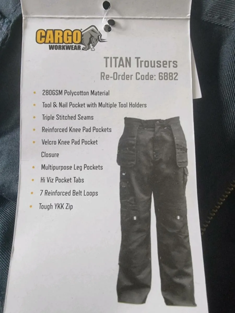 Cargo Work pants 34 waist. Brand New - Image 1