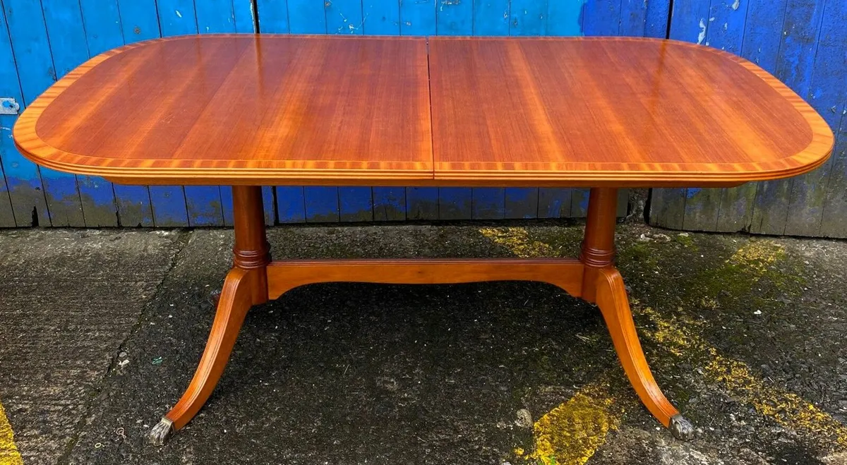 Mid Century Teak Dining Table & 6 Chairs - Image 2