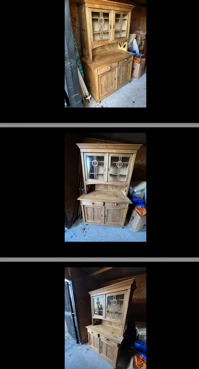 Dutch pine antique dresser