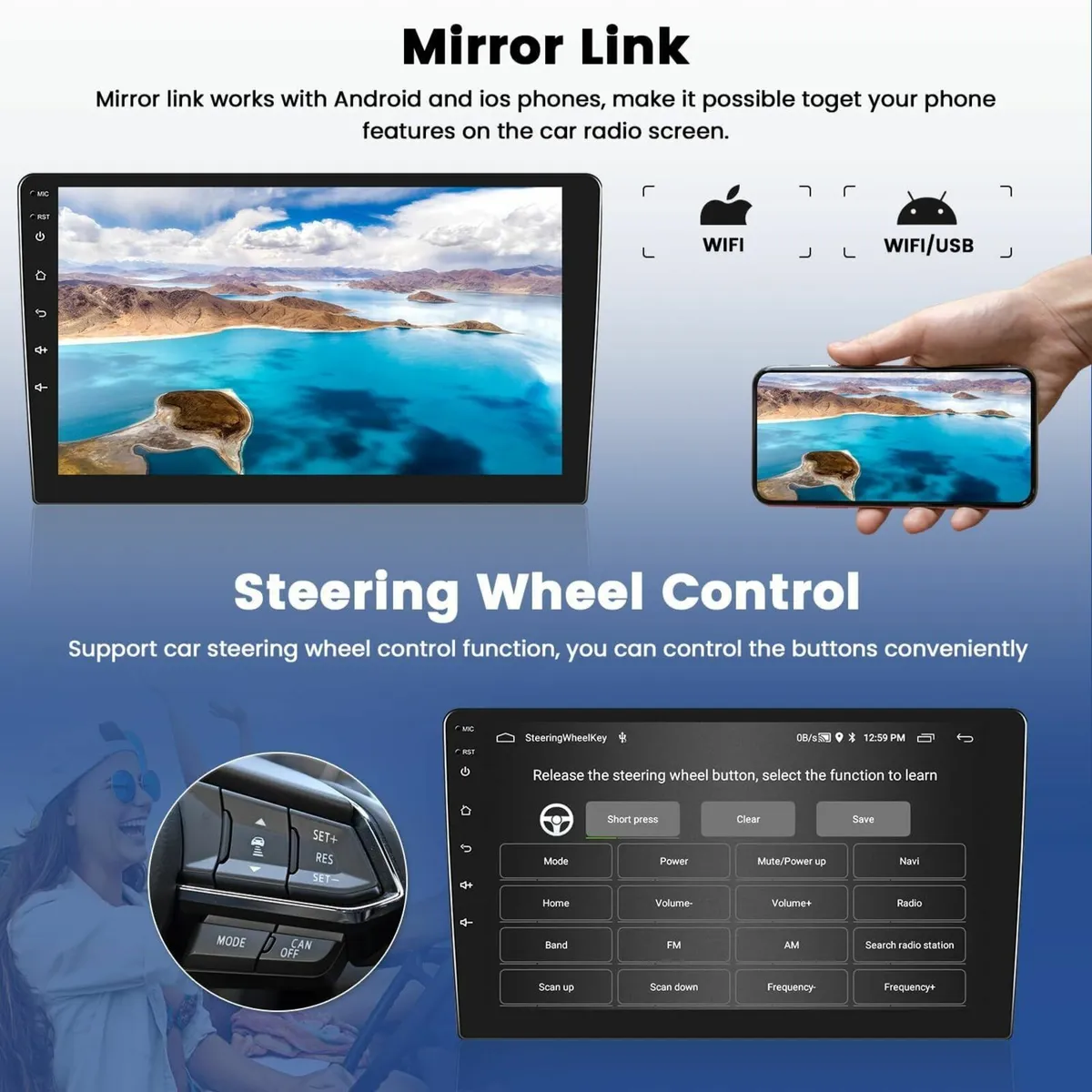Android Car Radio For Honda Toyota Nissan Suzuki - Image 3