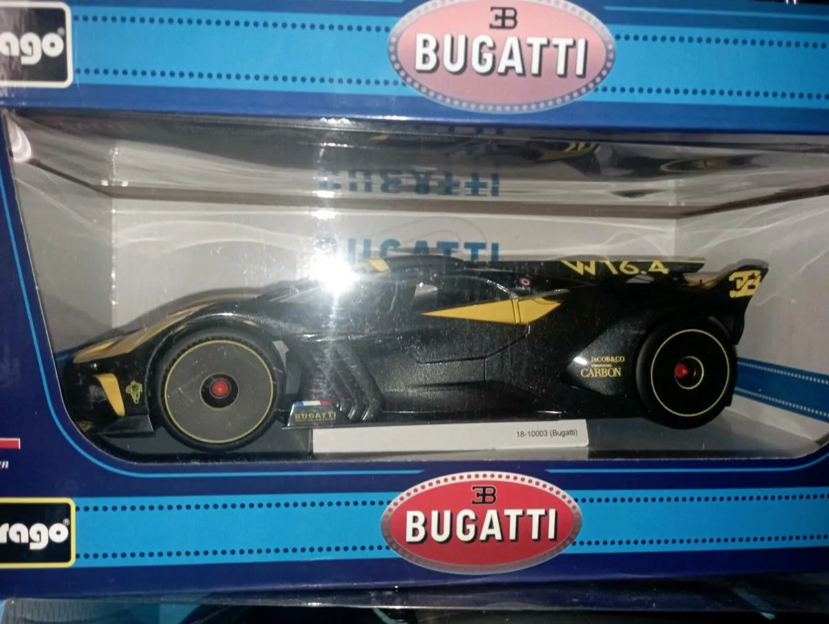 BbURAGO BUGATTI DIE-CAST SPORT CARS ALL 1-18 SCAL. - Image 3