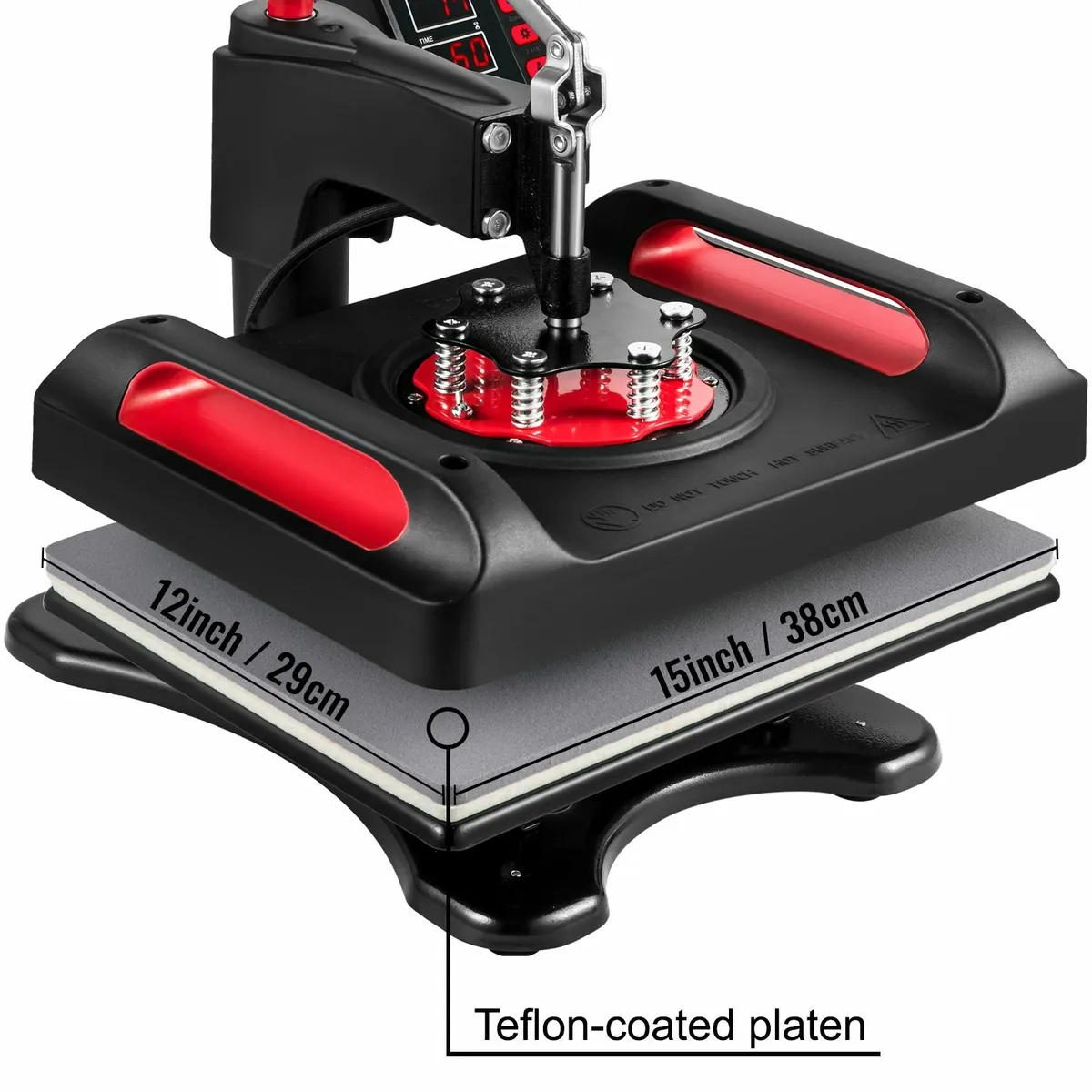 Heat Press 5-in-1 Machine 12x15 Sublimation Red - Image 4