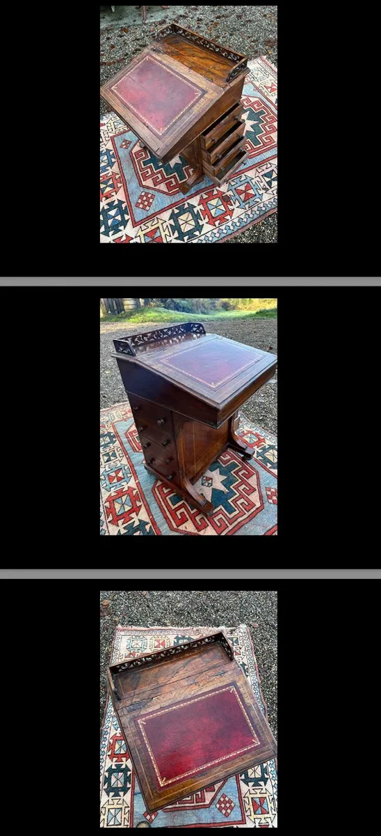 Davenport writing desk walnut