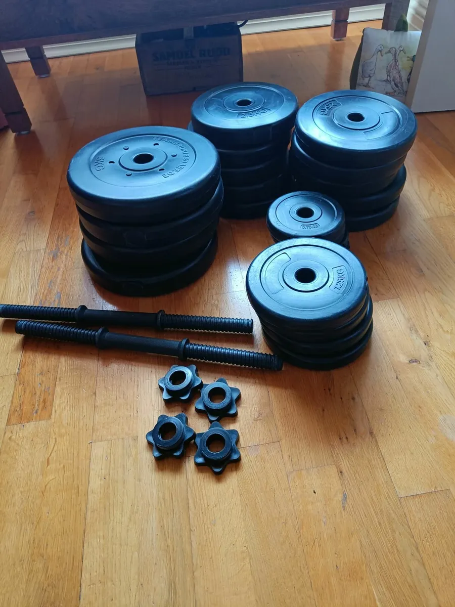 58kg Plastic Dumbbell Set - Very Good Condition - Image 2