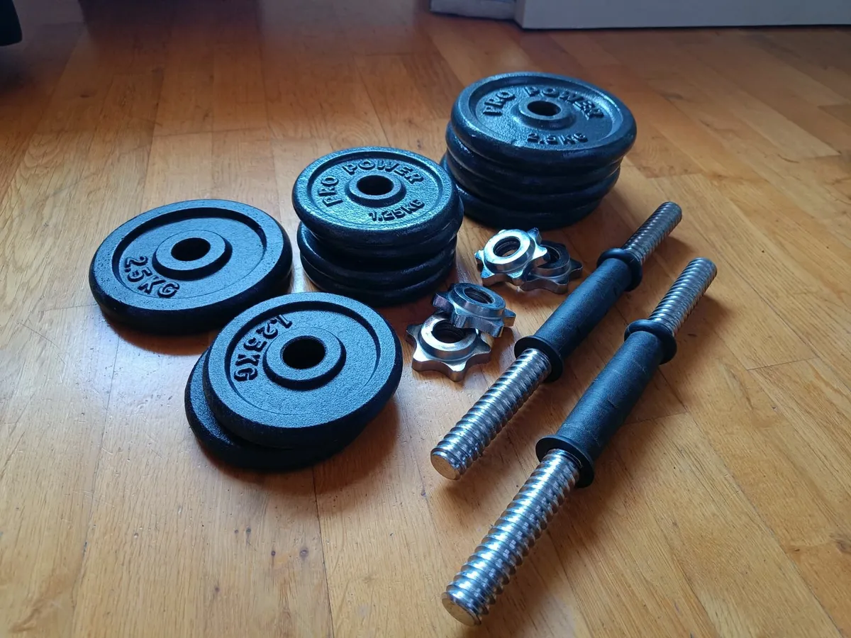 20kg Iron Dumbbell Set - Very Good Condition - Image 2