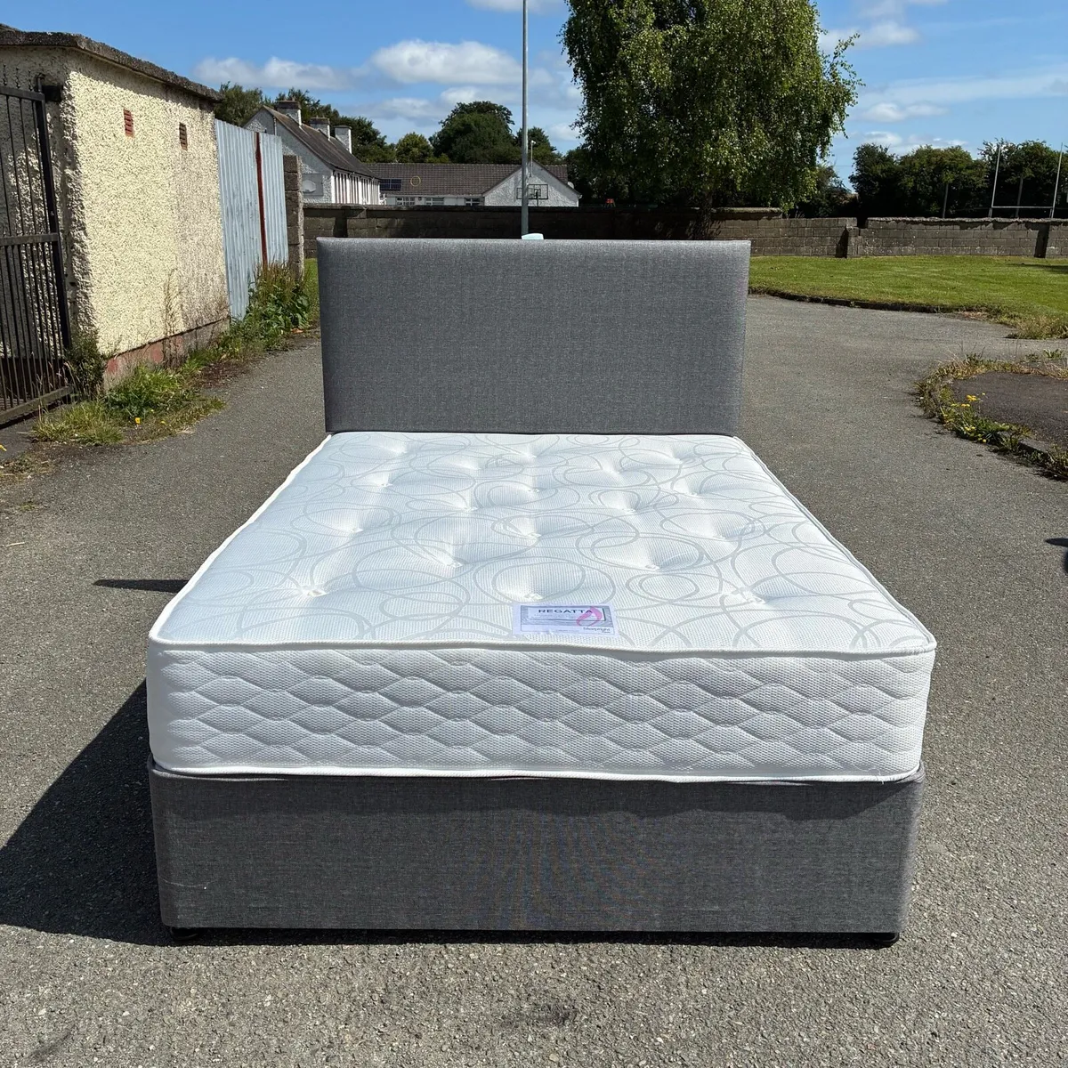 New!! Show room Grey Double Bed - Image 1