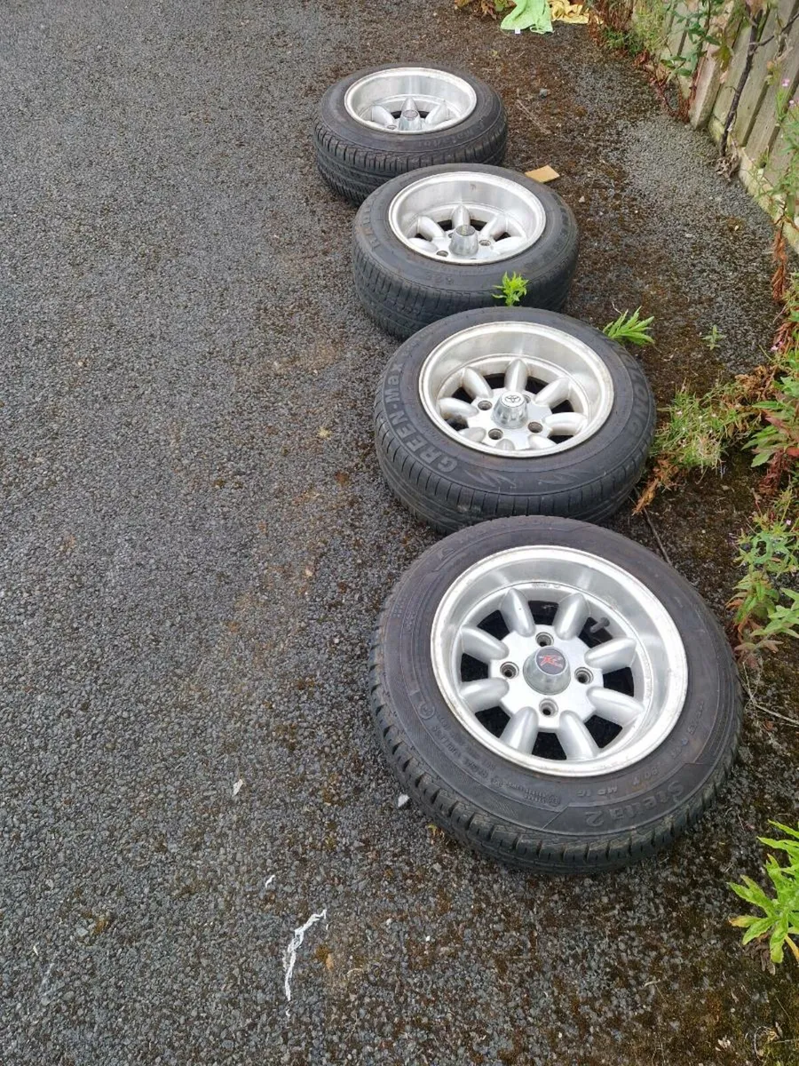 Toyota Superlites 4x114.3 with tyres - Image 1