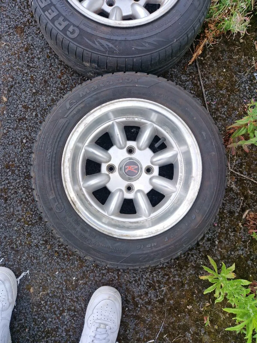 Toyota Superlites 4x114.3 with tyres - Image 2