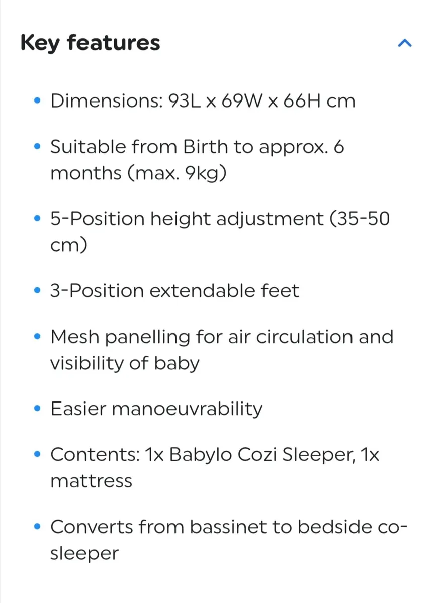Nested Cozi Sleeper Bedside Crib - Image 4