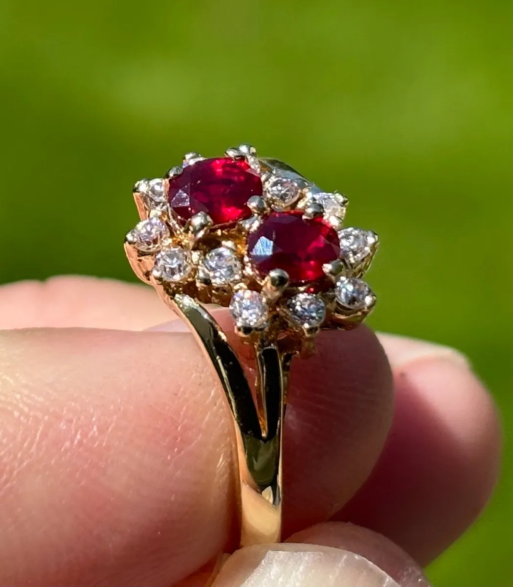 Diamond & Ruby Ring - Image 1