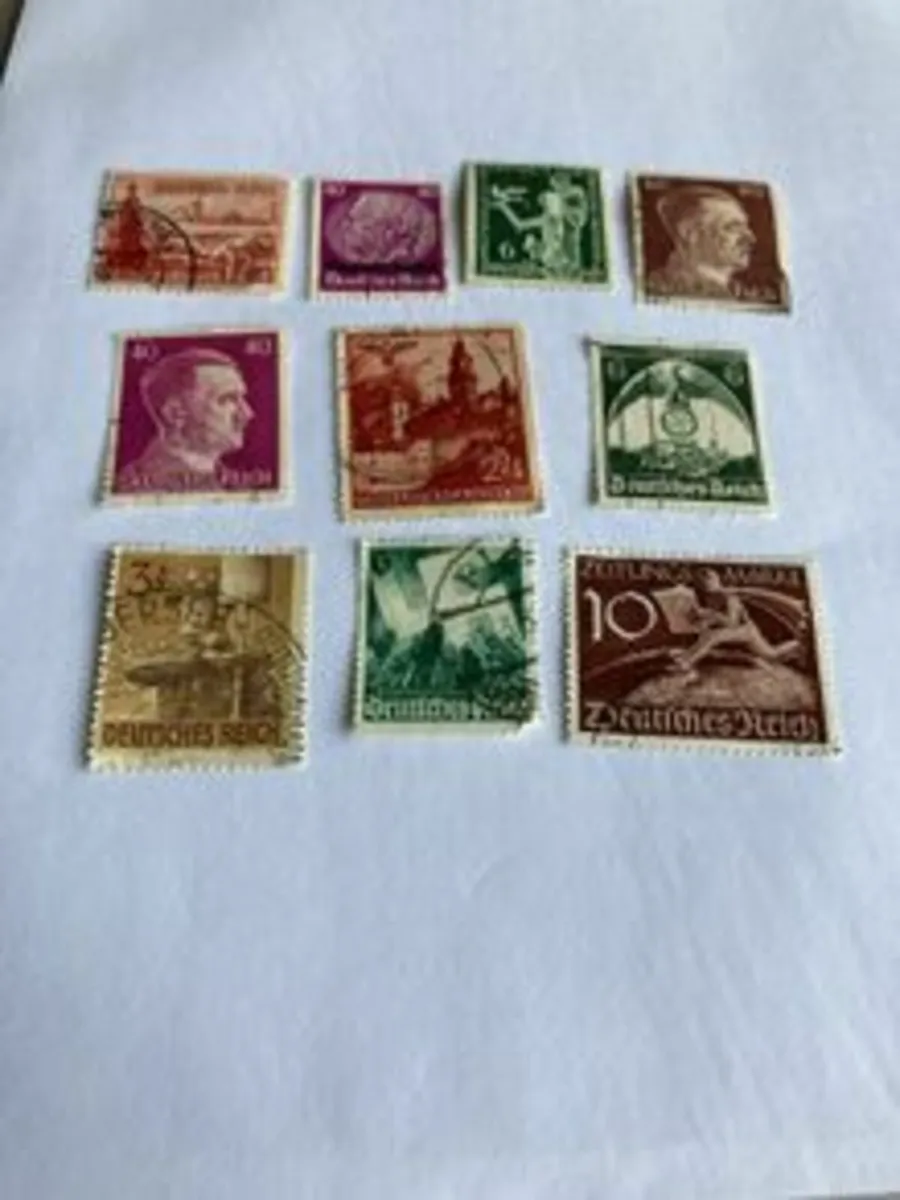 Rare and Genuine WW2 German stamps