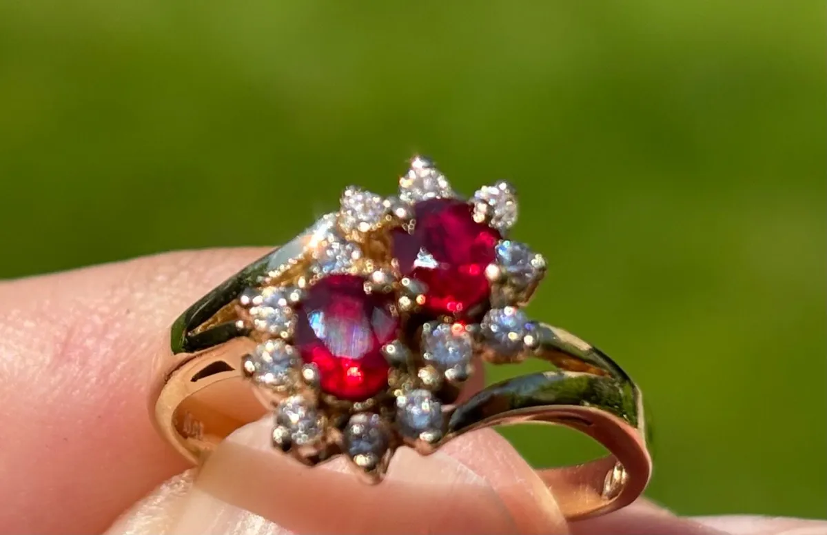 Diamond & Ruby Ring - Image 2