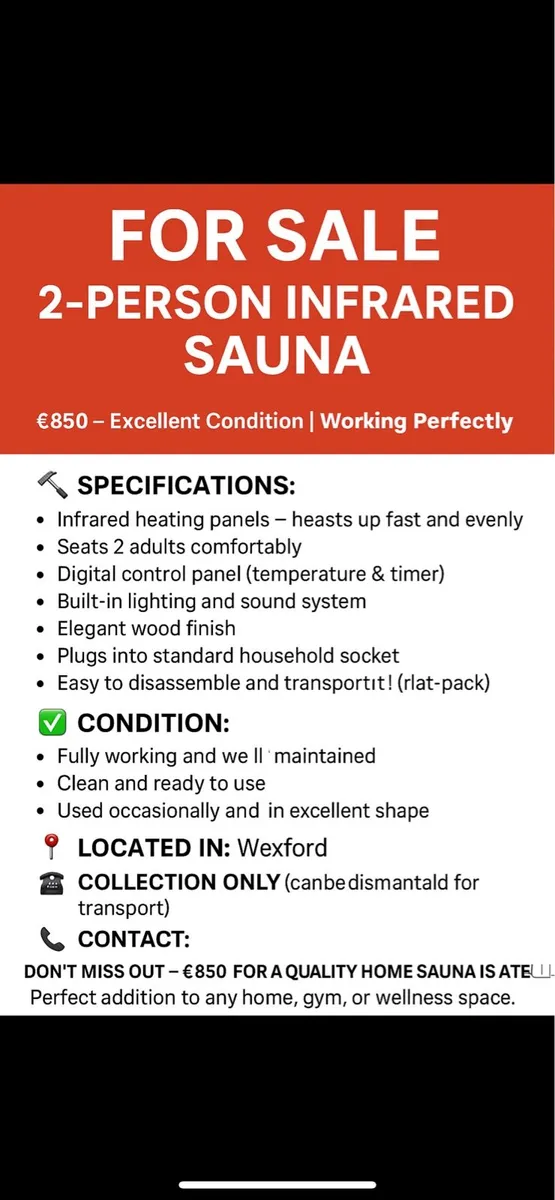 Infared sauna - Image 1