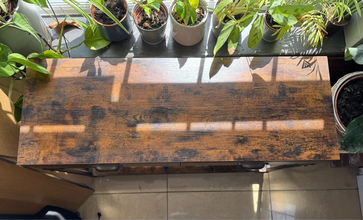 Wooden Industrial Style Console Table - Image 3