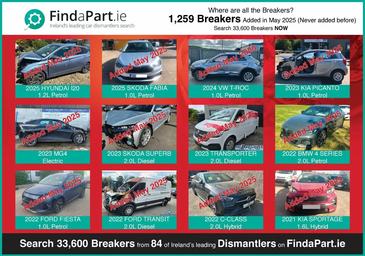 Large Range of Cars/Vans For Breaking/Dismantling - Image 1