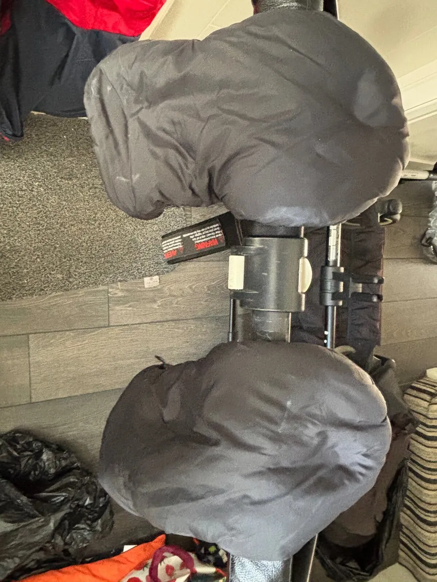 Bugaboo Donkey double buggy with leather covers - Image 2