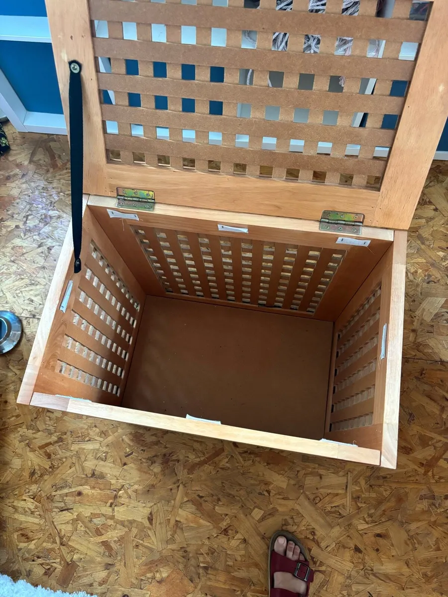 Free to a good home laundry basket on wheels - Image 3