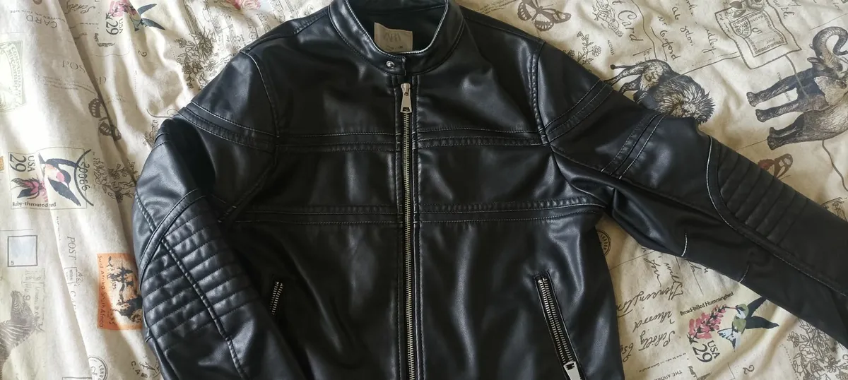 Biker Style PU Leather Jacket for kids - Image 3