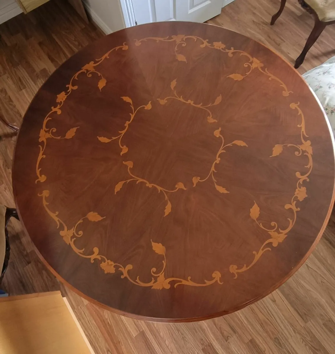 Antique rosewood dining table and chairs - Image 3