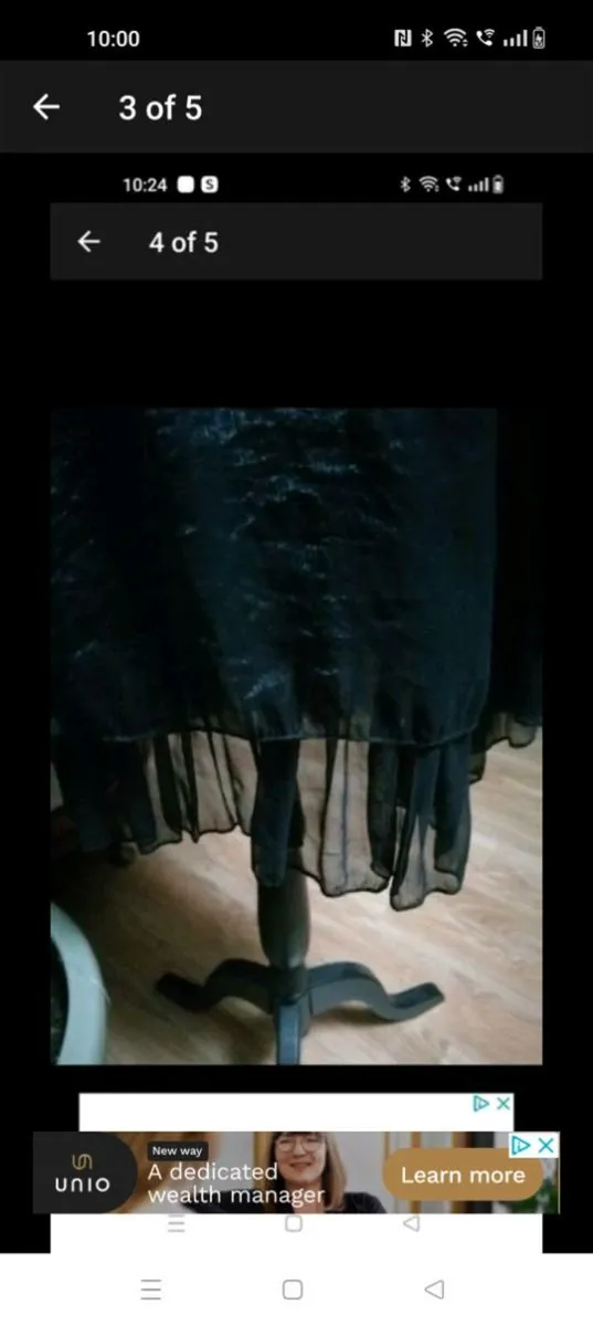 Black silk fully lined dress tunic. New with tags. - Image 3