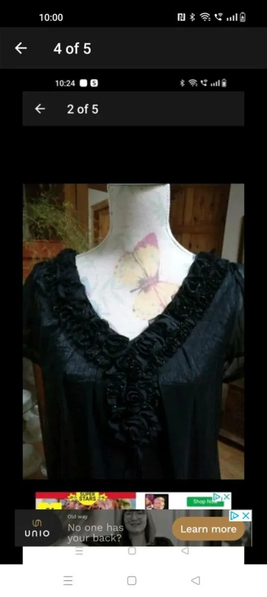 Black silk fully lined dress tunic. New with tags. - Image 4