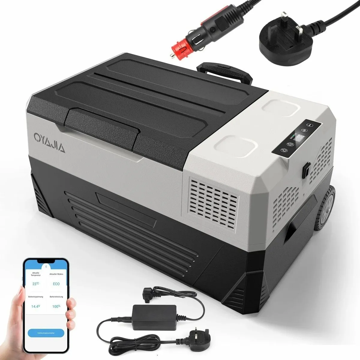 12V Portable Fridge 38L Camping Off Grid with App - Image 1