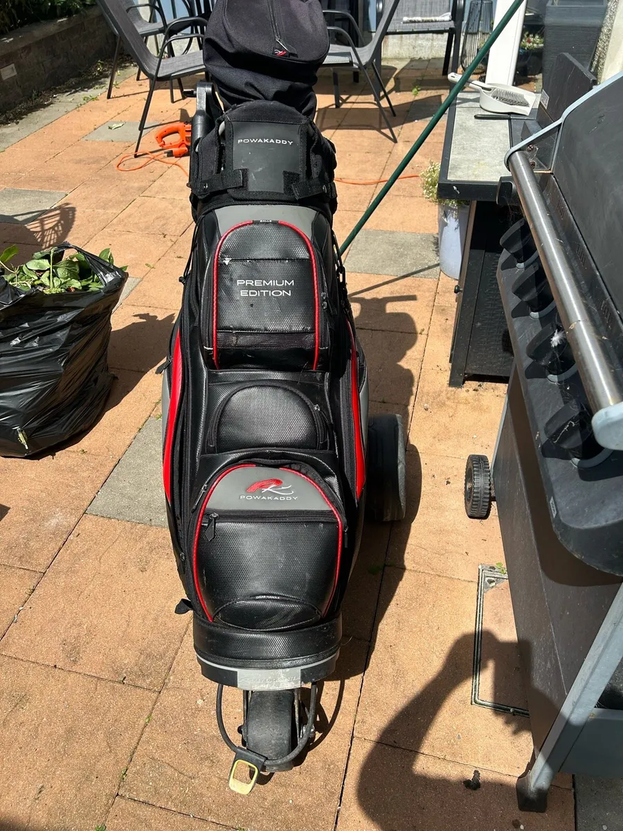 Golf trolly and bag - Image 2